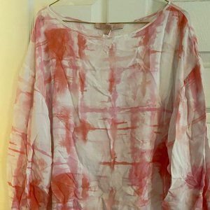 Anthropologie Long Sleeve Tie Dye Blouse (L)